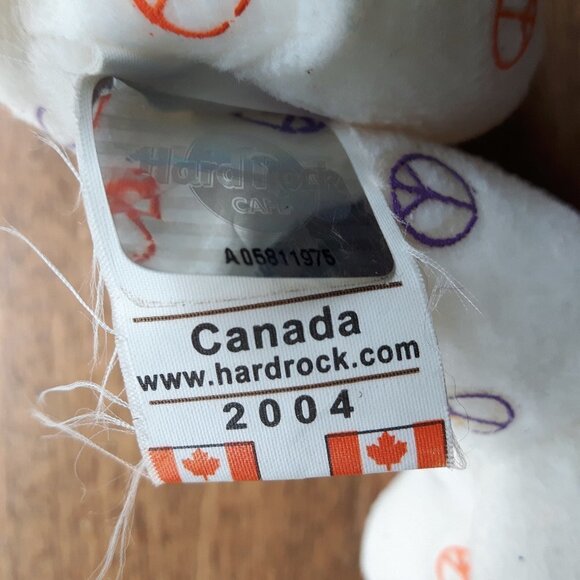 Rare Hard Rock Café Ottawa Herrington Bear Plush - Picture 3 of 4